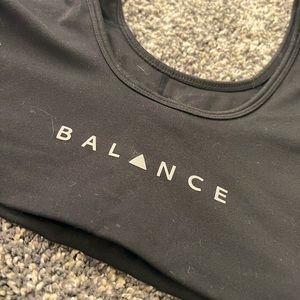 Balance athletica xs black sports bra
